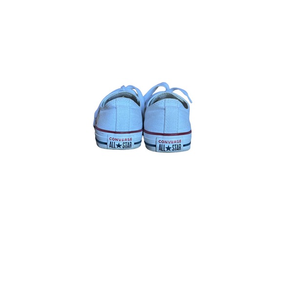White Converse Chuck Taylor All Star Low Women's 9.5 Men's 7.5 - Picture 2 of 6